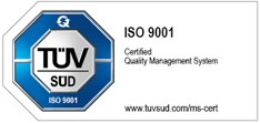 TÜV SÜD certification seal for an Quality management system certified according to ISO 9001, with reference to  Digital event purchasing - efficient, secure,  www.tuvsued.com/ms-zert