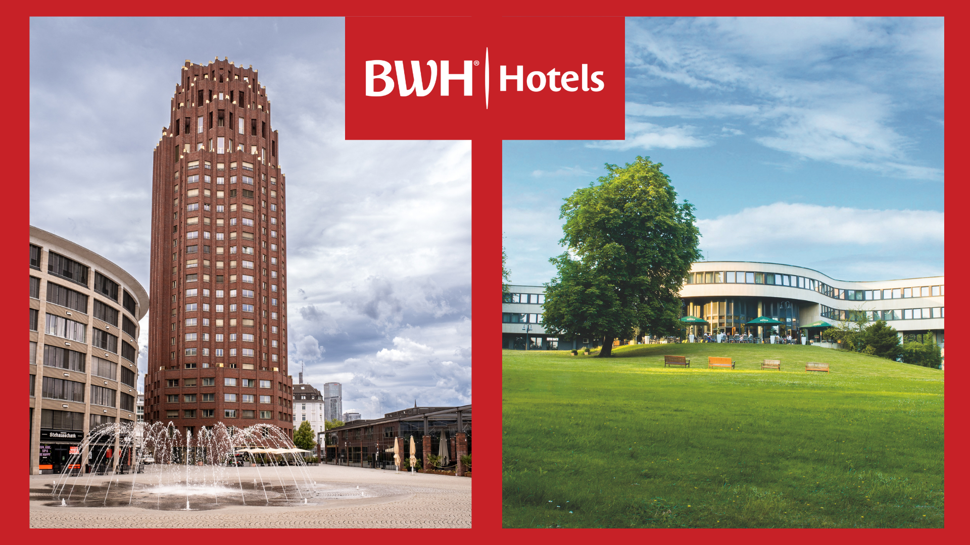 Tagungshotel in Frankfurt City und Tagungshotel im Kölner Umland im Vergleich, zwei BWH Tagungshotels für Kick-offs, Konferenzen und Workshops